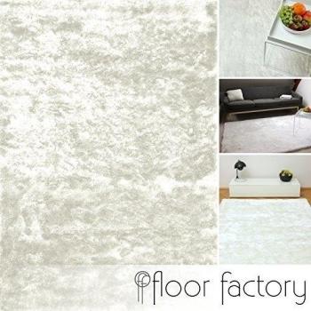 Alfombra de Pelo Largo Satin Blanca 160x230 cm - Edición de Lujo