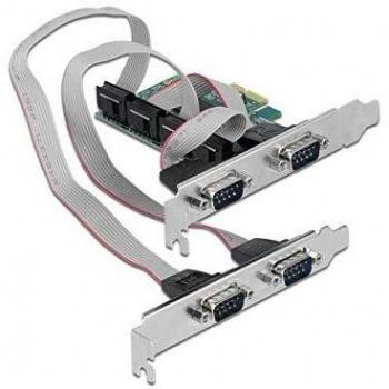 Delock 90410 Low Profile PCIe RS-232 Interface Card with 4 Serial Ports