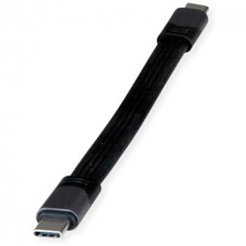 Cable USB 4.0 C a C, 0,15 m, 40 Gbps, 100 W, plano