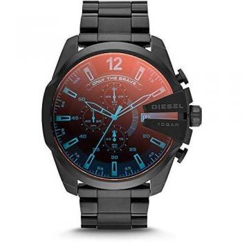 Reloj cronógrafo Mega Chief Diesel para hombre, tamaño de la caja 59 mm, reloj de acero inoxidable