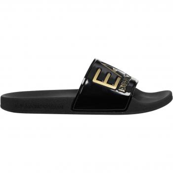 Chanclas Armani EA7 Negras con Maxilogo