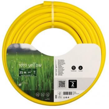 Manguera de tres capas FITT Idro amarilla Ø19 mm x 25 m con refuerzo textil