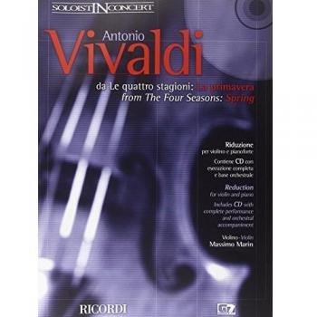 Concierto para Violín y Piano La Primavera de Vivaldi (Incluye CD) - Partitura Clásica Ricordi