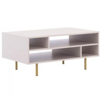 Mesa de centro angular Providence U102, Aglomerado laminado, Cachemira, 100 x 60 x 45 cm