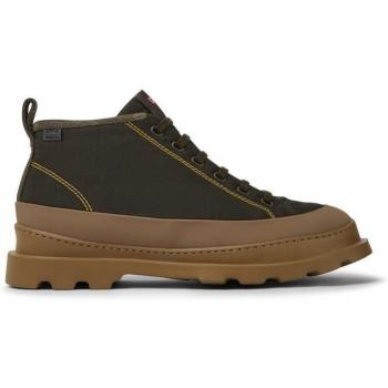 Camper K300412-003 - Botines de hombre en verde con costuras a contraste