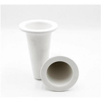 Cono Redondo Jardinera de Plástico Blanco 90x65x150