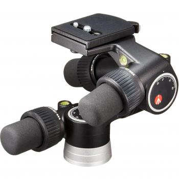 Manfrotto Rótula de Cremallera Digital Pro, Cabezal para Trípode con 3 Ejes de Movimiento de Alta Precisión para Equipamiento de Fotogradía y Cámara, Creación de Contenidos, Vlogging