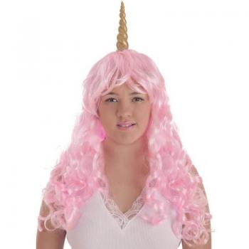 Peluca de Unicornio Rosa