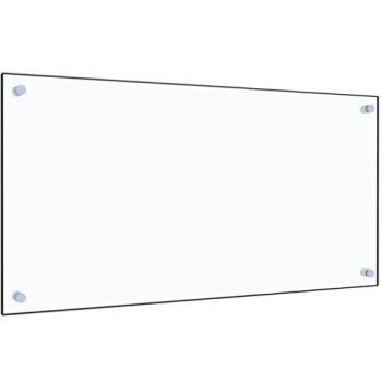 vidaXL Protector contra Salpicaduras Cocina Vidrio Templado 80x40cm Protección Herramientas Accesorios Protección Grasa al Cocinar Fiable Práctico