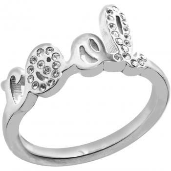 Anillo de mujer de plata de ley Folli Follie, color plateado, talla 12