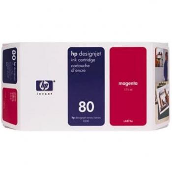 HP 80 (C4847A) Magenta Original Ink Cartridge, High Capacity 350ml for DesignJet 1050/1055 Series