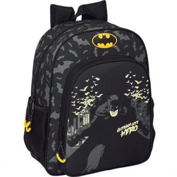 Mochila Escolar Batman Hero Adaptable a Carro - Junior Safta DC Comics 38cm