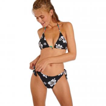Top de bikini triángulo cortina Banana Moon Braro Sunmuse para mujer, color negro
