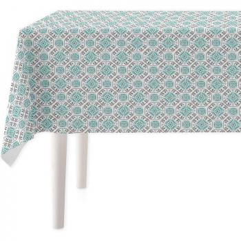 Mantel resinado Ceramic aguamarina - Protector de mesa impermeable y antimanchas para salón comedor