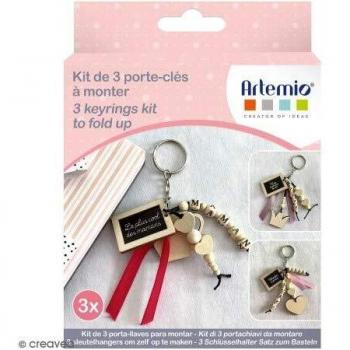 Kit DIY 3 Llaveros de Madera para Mamá