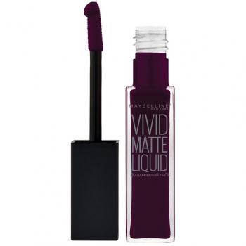 Maybelline New York - Color Sensational, Pintalabios Mate Vivid Matte Liquid, Tono 045 Possesed