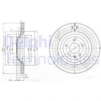 Disco de freno DELPHI BG3991