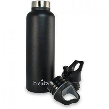Brewberry SB30 Frascos Térmicos para Bebida, Termo para Líquidos, Botella Deportiva De Acero Inoxidable con Aislamiento De 600 ml