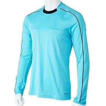 adidas Ref16 Jsy LS - Camiseta para hombre, color azul / negro, talla S