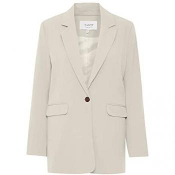 b.young Danta Women's Blazer - Stylish Cement Jacket