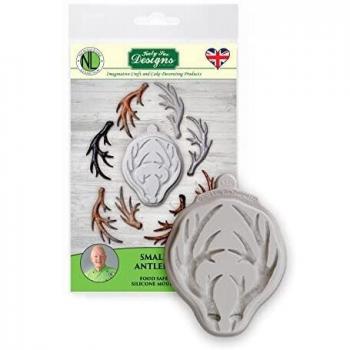 Pequeñas cornamentas, molde de silicona para glaseado de pasta de azúcar, Flower Pro de Nicholas Lodge para pasteles, manualidades, Sugarcraft y dulces, alimentos seguros