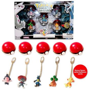 Pokemon Diamond and Pearl PVC Keychains 5-pack Other Keyrings