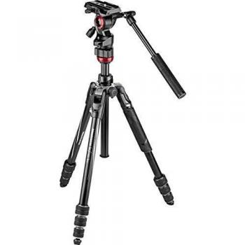 Manfrotto Befree Live Twist, Travel Tripod in Aluminium with Twist Closure, Camera Tripod for Reflex, CSC, Compact Cameras, Video Tripod, for Creative Content, Videography, Vlogging