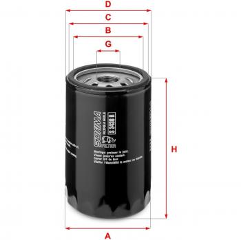 Filtro de aceite SOFIMA S 3436 R