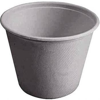 Cuenco de caña de azúcar Nature II, 425ml, 10.8x8.5 cm (ØxAt), blanco, redondo, paquete de 25 unidades
