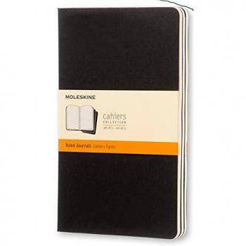 MOLESKINE RULED CAHIER L - BLACK COVER