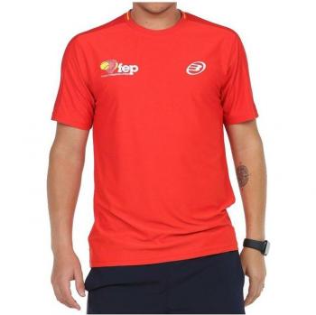 Camiseta Bullpadel Exudo Rojo Hombre