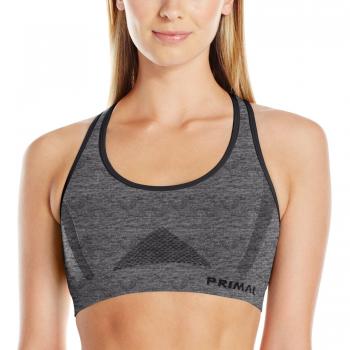 Primal-Sujetador de Deporte para Mujer Gris Gris Talla:Large