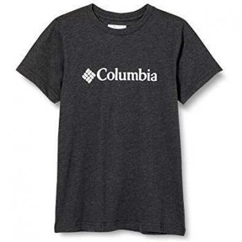 Columbia CSC Basic Youth Camiseta Estampada De Manga Corta, Unisex niños, Negro