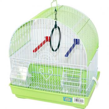 Jaula para pájaros con comederos, palos y columpios 34*23.5*36CM