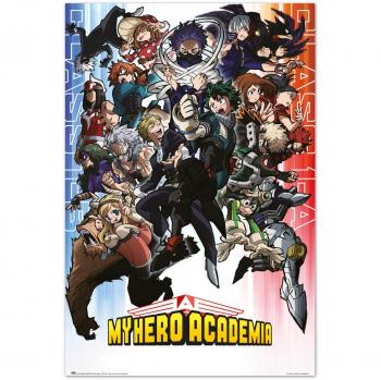 Póster My Hero Academia Clases 1-A y 1-B - Erik Editores, 91.5 x 61 cm