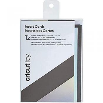 CRICUT Insert Cards 12-Pack Holo M3, Grey Holographic, for Joy