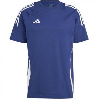 Camiseta de fútbol Adidas Tiro 24 Hombre Azul - Talla M - Tejido Jersey de algodón