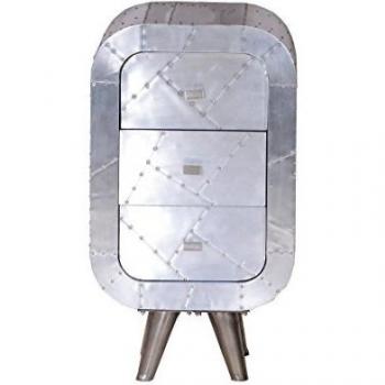 SIT-Möbel 2011 - 21 - Cómoda Downtown, 45 x 40 x 80 cm, con aluminio empañamiento, Plata
