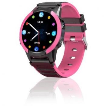 Reloj Inteligente SaveFamily Slim 4G Rosa con GPS, Pantalla táctil IPS de 3,25 cm (1.28 pulgadas), Videollamada, Llamadas, Chat, Botón SOS, Cronómetro, Pod