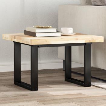 Tablero de mesa cuadrado madera maciza acacia 60x60x4 cm Marrón