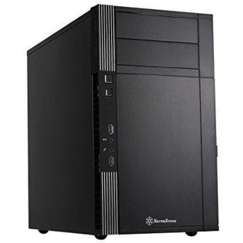 SilverStone SST-PS07B - Carcasa de ordenador Precision Mini Torre Micro ATX, negro, negro