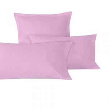 Funda de Almohada Infantil Rosa 50x75 cm, 100% Algodón, Calidad 150 TC, Fabricada en España