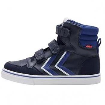 Hummel Stadil Pro Kids Sneakers - Unisex Trainers for Children in Blue and Black