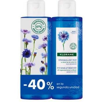 Klorane Desmaquillante de Ojos Sensibles al Aciano Duplo 2x200 ml