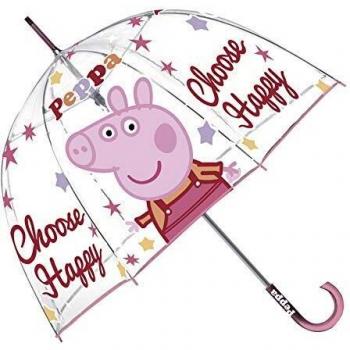 Paraguas Peppa Pig Burbuja Transparente