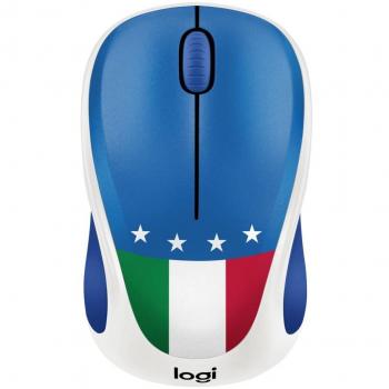 Logitech M238 Fan Collection - Ratón inalámbrico, 12 Meses de duración de Pilas, Compatible con Windows, Mac, Chrome OS y Linux - Italia