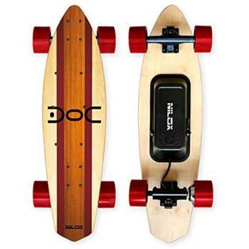 Nilox 30NXSKMO00004 Skate Eléctrico, Unisex Adulto, marrón, 81 x 13 x 23