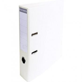 EXACOMPTA Lot de 10 Classeurs à levier PVC Premium dos de 70mm blanc