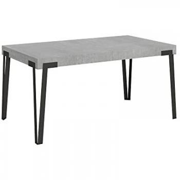 Mesa extensible 90x160/264 cm Rio Cemento Antracita