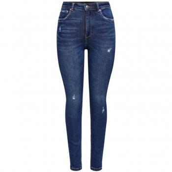 Only Vaqueros Mila Life High Waist Skinny Ankle Dark Blue Denim Mujer